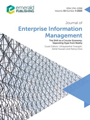 cover image of Journal of Enterprise Information Management, Volume 33, Number 4